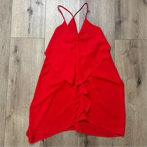 NWOT SHEIN Red Dress Size Small Spaghetti Straps Racerback